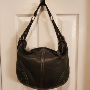 Coach Vintage Black Leather Soho Hobo Shoulder Bag 3651
